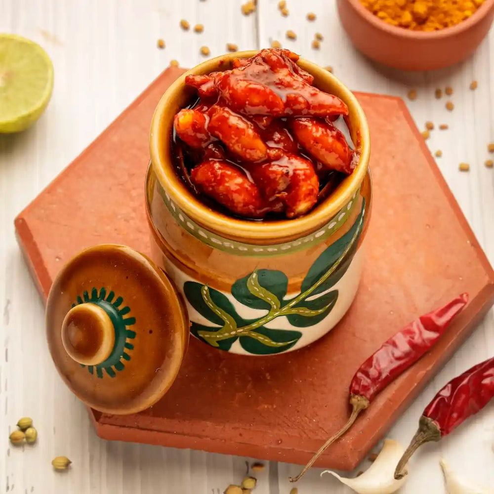 Homemade garlic pickle