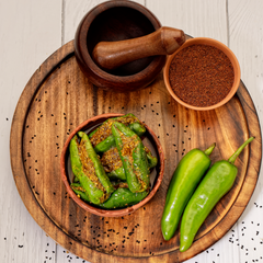 Stuffed Green Mirchi Pickle