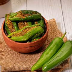 Stuffed Green Mirchi Pickle