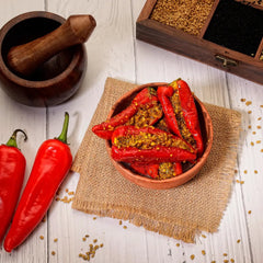 Stuffed Red Mirchi Pickle