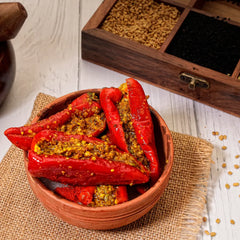 Stuffed Red Mirchi Pickle