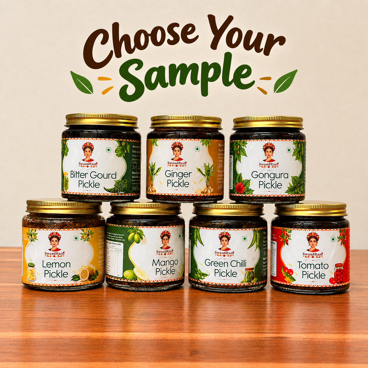 4 Pickle Samples – Choose Your Favourites (40g Each)
